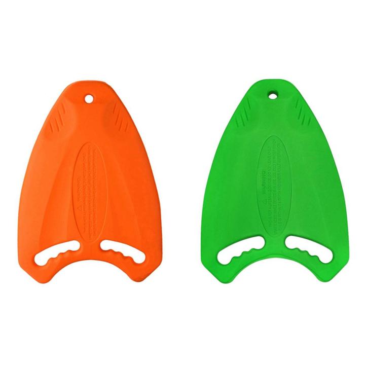 fasdaga 2x Green/Orange Swim Board EVA Back Float Kickboard Safe Training Aid Plate Surf Water for Adult Children