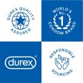Durex Condoms Extended Pleasure 3 Pcs (Pack of 2) + Durex Very Cherry Lube 50ml. 