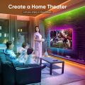 Bonve Pet 49.2ft App Control Led Strip Lights, Smart Led Light Strips Music Sync Color Changing LED Lights App Control, Led Lights for Bedroom Christmas Party Home Decoration (7.5x2)(15m. 