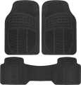 High quality 3 PCS Car Universal PVC Car floor mat - black. 