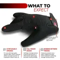 New Design Full Finger Black Weight Lifting Gloves Touchscreen Workout Fitness Gym Training Powerlifting Faux Leather Sport Gloves for Men,s & Women. 