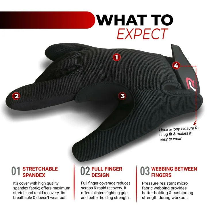 New%20Design%20Full%20Finger%20Black%20Weight%20Lifting%20Gloves%20Touchscreen%20Workout%20Fitness%20Gym%20Training%20Powerlifting%20Faux%20Leather%20Sport%20Gloves%20for%20Men,s%20&%20Women%20-%20Image%206