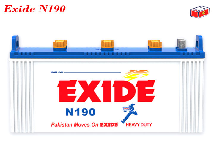 Exide%20Battery%20N190%20-%2012%20Volt%20-%2023%20Plates%20145AH/%20Deep%20Cycle%20Heavy%20Duty%2012%20Volts%20Recommended%20For,%20Ups%20Inverter%20and%20Solar%20Battery%20-%20Image%203