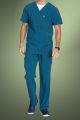Doctors Scrubs Men Doctor Scrub Caribbean blue. 