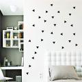 Black Triangle Wall Decals 2 Inch, 128 Pcs. 