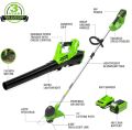 Greenworks 40V Cordless String Trimmer and Leaf Blower Combo Kit, 2.0Ah Battery and Charger Included. 