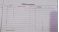 Peon Book, Acknowledgement Book for acknowledging the work done, record maintained in a standard Pad containing particulars of non-postal communications and their receipt by the addressee. 