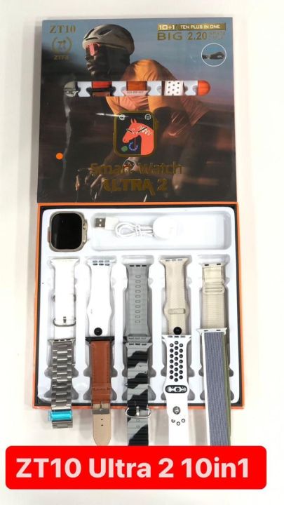 ZT10 Ultra 2 Smart Watch, 10 in 1 Ultra, 49mm Big Display, Wearable technology, 2024 Smartwatch with various features, Bluetooth Calling, Built-in GPS, Fitness Tracker, Heart Rate Monitor,  smartwatch for men and women, Best Price