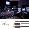 Ugreen RCA 3.5mm Jack Cable 2 RCA Male to 3.5 mm Male Audio Cable 1M 2M 3M Aux Cable for Home Theater Headphone PC. 