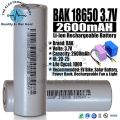 Original BAK INR18650-26E 18650 3.7V 2600mAh 3C Cell For EV Bike And Solar Battery Power Bank DC Fan And Light Best Cell In Pakistan. 