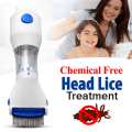 New V Comb Head Lice Machine With Filter - Electronic Head Lice Removal Machine - Eggs Remover Hair Vacuums Machine for lice - White. 