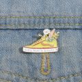 shoes means hikIng Enamel Brooch Collect With Letter Pins Clothing Backpack Enamel Badge Fashion Jewelry Accessories Men Women G. 