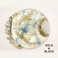RESIN ART TRANSPARENT STICKERS (GOLD & BLACK). 