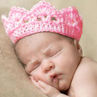 Cute Newborn Baby Girl Boy Crochet Crown Tiara Headband Knitted Headwear. 