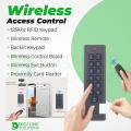 Wireless Access Control Keypad Reader Smart Keypad Lock IP66 Waterproof 433MHz Remote Access Controller Wireless Exit Button 125Khz  Wireless Smart Lock. 