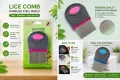 Premium Stainless Steel Lice & Nit Removal Comb, Fine Tooth Head Lice Comb with Comfortable Ergonomic Handle, Reusable Washable Hair Cleaning Tool for Children and Adults, Safe, Portable, Durable and Easy to Clean Design. 