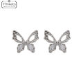 Elegant Butterfly Earrings Women Advanced Sense Earrings Exquisite Rhinestone Earrings TK. 