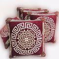 5 pieces cushions cover set, fabric velvet, size 15 length, 15 weidth, easy washable, colour granted. 