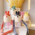 🐰 600ML Cute Bunny Cartoon Character Kids Water Bottle (Mix/Random colour). 