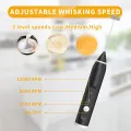 Coffee Beater Milk Frother, USB Rechargeable, 3-Speed Adjustable, Handheld Electric Foam Maker with 2 Stainless Whisks, Egg Beater Mini Blender Drink Mixer for Coffee, Cappuccino, Latte, Hot Chocolate, Eggs Mix. 