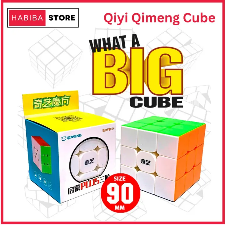 Big%20Cube%20Qiyi%20Qimeng%20Plus%203x3%20Stickerless%20Qiyi%20Warrior%20S%2090mm%20x%2090mm%20Best%20Quality%20Fast%20Speed%20Magic%20Rubik%20Speed%20Cube%20Educational%20Puzzle%20Toys%20-%20Image%202