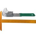 Portable Carbon Steel Multi Functional F-type Wrench Chrome Plated Silver Universal Pipe Pliers Green Right Angle Adjustable Wrench Worker. 
