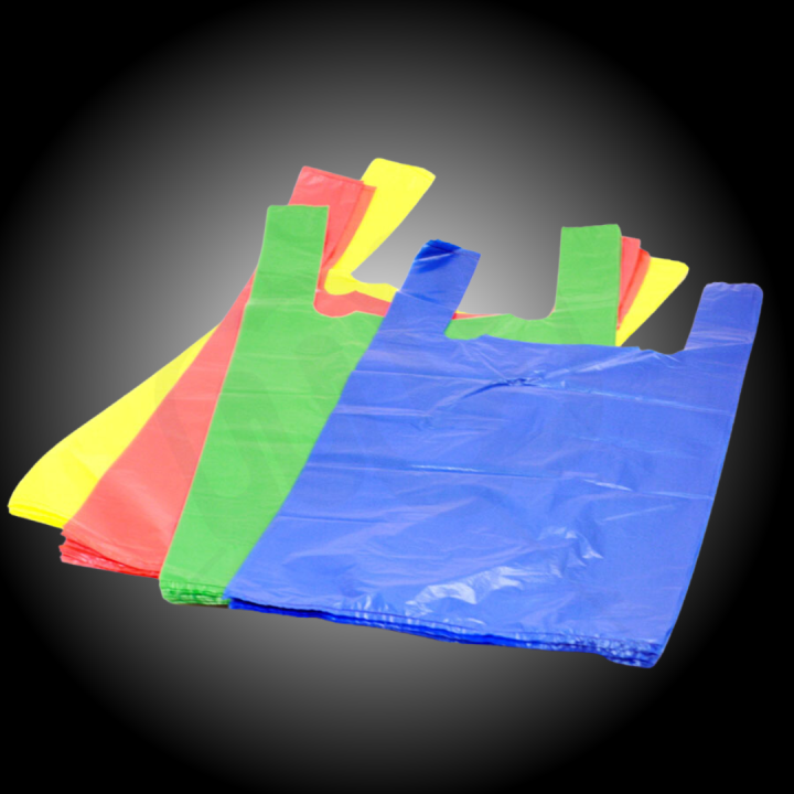 50 Biodegradable Plastic Shopping Bags | Polythene Shopper Bags | Food Grade Quality | Plastic Handle Shopping Bags Available in all quanitity