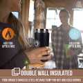 stainless steel cup, coffee cup fill anything/ portable easy to carry Reusable Vacuum Insulated Coffee Tumbler, Vacuum Insulated Coffee Travel Mug Spill Proof with Lid, Water Tumbler With Screw Lid, Portable Coffee Cup, Coffee Mug, Portable Coffee. 