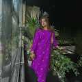 Floral Embroidary 2pc Lelon dress for womens and Girls. 