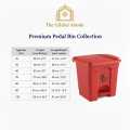 Pedal Operated Dust Push Bin, 35L Capacity, Foot Control Design, Hands-Free Waste Management Solution, Push Pedal Bin for Hygienic Waste Management. 