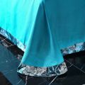 Luxury Polyester Jacquard 4 Pcs Bed Set - green. 