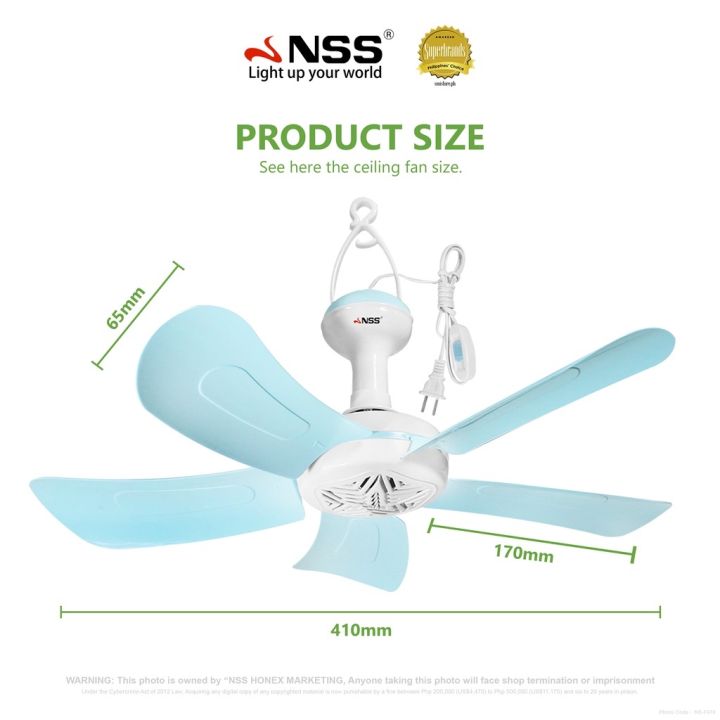Effective%20cooling%20NSS%205%20blade%20fan%20ceiling%20fan%20portable%20clip%20fan%20heat%20proof%20fan%20strong%20wind%20-%20Image%203