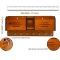 EVENTO Wooden Wall Hanging Mobile Holder and Key Holder 3D DIY Design Multipurpose Wall Hanging Organizer for Home Decor Living Room and Offices and for Gifts Items. 