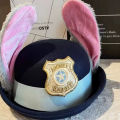 Judy hat bunny bowler hat Zootopia officer Judy hat kids adult hair. 