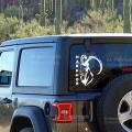 Markhor Sticker For Car Back Mirror (10x12 inch). 