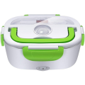 Electric Lunch Box - Electronic Heating Portable Tiffin Box for Office and School - PTC Heated Stainless Steel - Warmer Food Container Spoon and 2 Compartments - Heating Meals For Travel Office and School. 