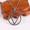 Akatsuki Hidan Ninja Jashin Necklace Trinity Symbol Baptism Catholicism Anime Religious Pendant New Jewelry. 