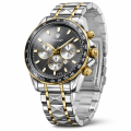 Watch for Men Stainless Steel Strap Quartz Watch Business and Luxury Style Gold with Diamond Dial and Calendar Multiple Colors. 