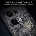 For Xiaomi Redmi Note 13 Pro 4G Case Lychee Pattern Camera Protection Back Cover note13pro casing. 