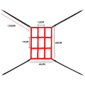Strike Zone Target For Baseball Net Softball Adjustable Pitching Target For 7X7 Net Sold Only Central Target Strike Zone. 