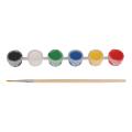 Pre sketch Painting Board for Kids, Mini Canvas Painting Kit, Pre Printed with Brush and Colors,Pre Stretched Canvas Board,Birthday Gift for Kids. 