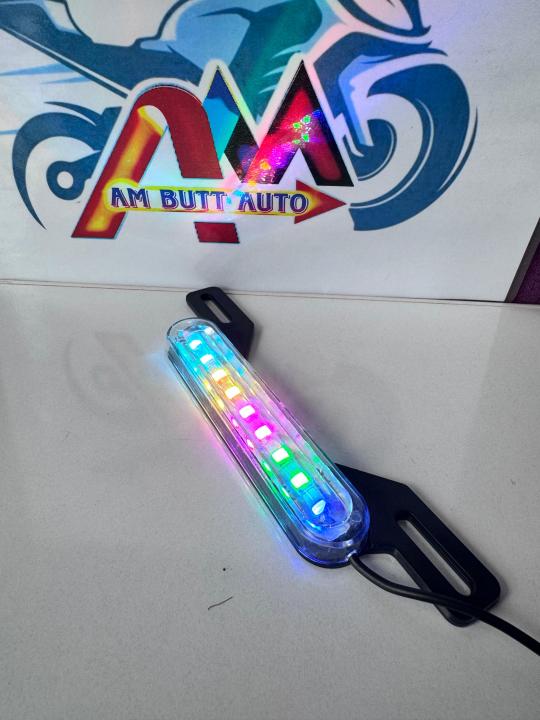 RGB%20Motorcycle%20License%20Plate%20Light%20Bar%20%E2%80%93%20Chasing%20LED%2012V/Slim%20RGB%20LED%20Plate%20Bar%20-%20Image%203