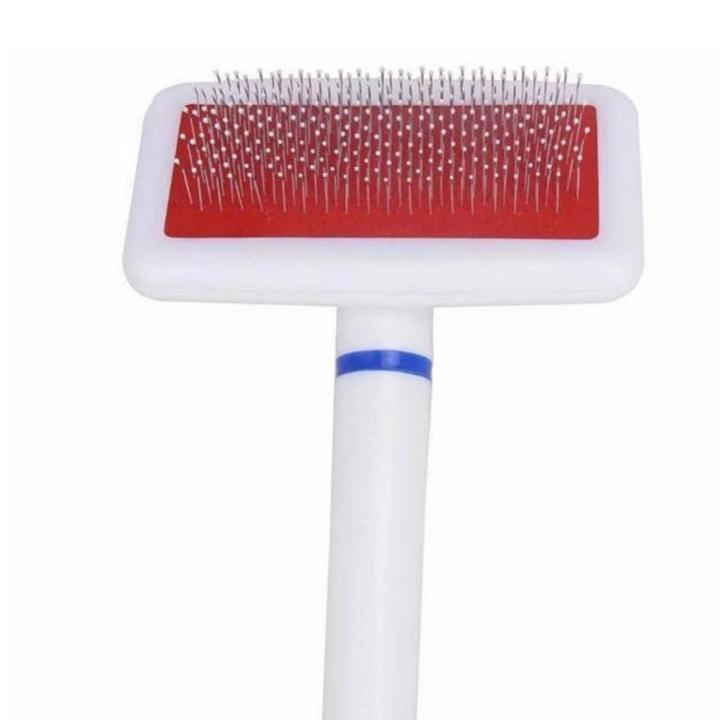 Dense Needle Hair Comb Plastic Handle Pets Brush for Cat & Dog