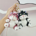 Cute Disney Plush Pendant Soft Lucifer Keychain Cartoon Anime Stuffed Toy School Backpack Pendant Decoration Gifts for Kids Girl BruberryBe. 