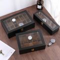 6 Slots 12 Slots Luxury Wooden Watch Boxes Watches Display Case Jewelry Holder Storage Organizer. 
