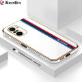 Jizetin (Free Lanyard) for Xiaomi Poco F3 Back Cover Car Track Luxury 6D Plating Case Side Pattern Soft Silicone Square Mobile Phone Cases. 