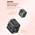 Vention 20W universal travel adapter international adaptor 2 pin to 3 pin converter USB C Fast Charging china to singapore power plug for iPhone 16 Laptop indonesia south africa thailand new zealand korea us to eu multi plug socket uk Type C Charger. 