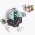 Autumn Winter Long Sleeve Baby Boys Girls Bodysuits Cute Animal Unisex Warm Fleece Infants Clothing Onesies Casual. 