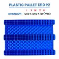 Plastic Pallet for Storage (1200 X 1000 X 150) | Warehouse & Factory Use | Heavy Duty | Factory Material Handling | Export Shipping | Cold Storage | Food & Pharmaceutical Industry | Reusable Transportation. 