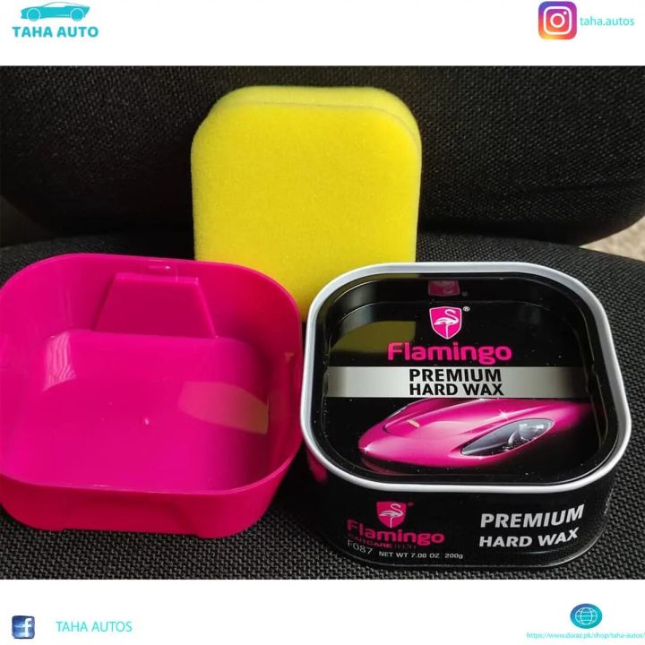 FLAMINGO PREMIUM HARD WAX/CAR POLISH 200G